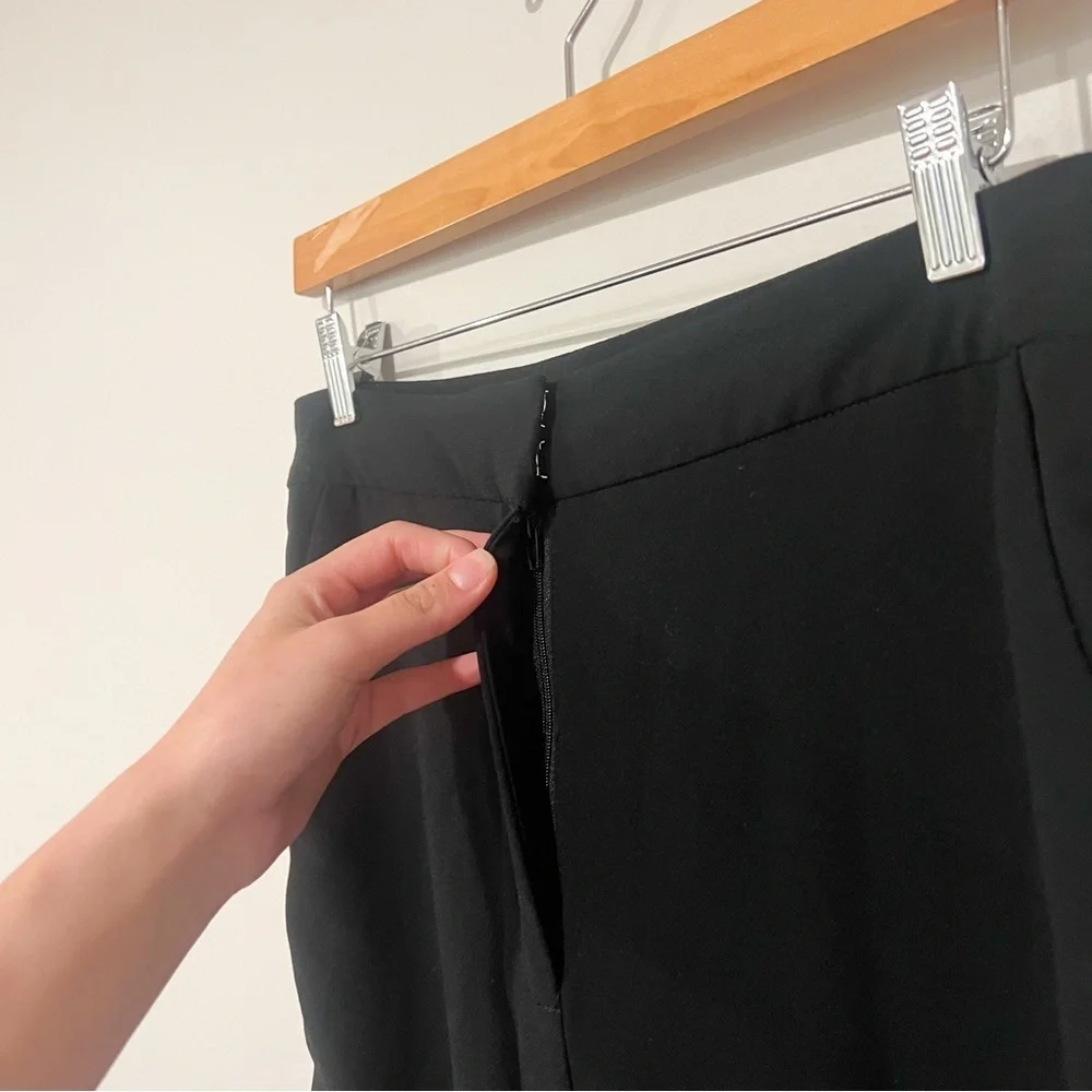 Jason Wu Black Wide Leg Side Stripe Trousers
